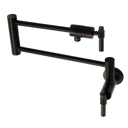 Kingston Brass KS4105ML Wall Mount Pot Filler, Oil Rubbed Bronze KS4105ML